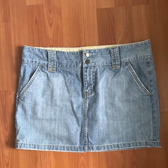 Express | Y2K Denim Mini Skirt size 12 - Picture 1 of 6